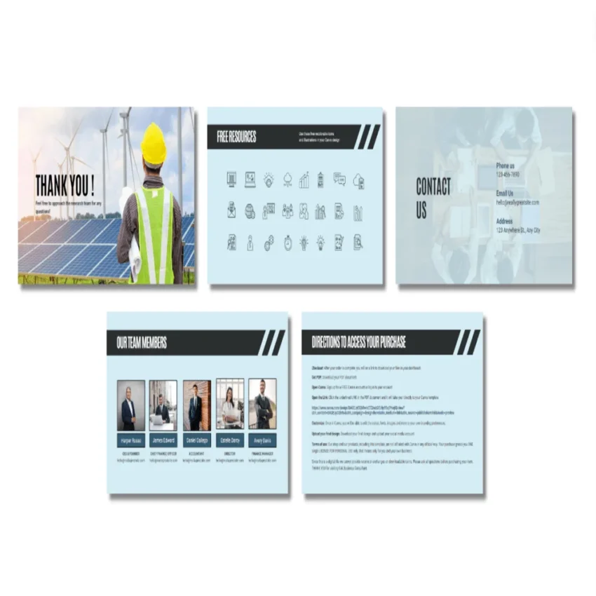 Energy Storage Pitch Deck Template - Contact Us - FI