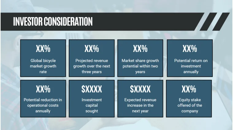 Energy Storage Pitch Deck Template - Investor Consideration
