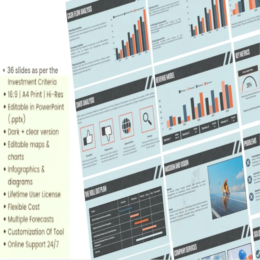 Energy Storage Pitch Deck Template - Mission - FI