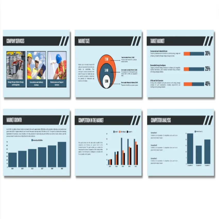 Energy Storage Pitch Deck Template - Products - FI