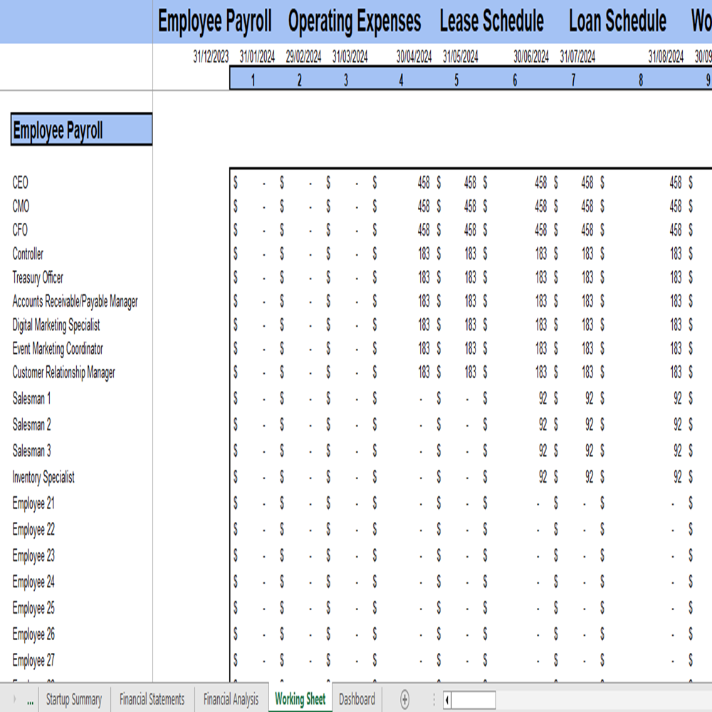 employee payroll schedule