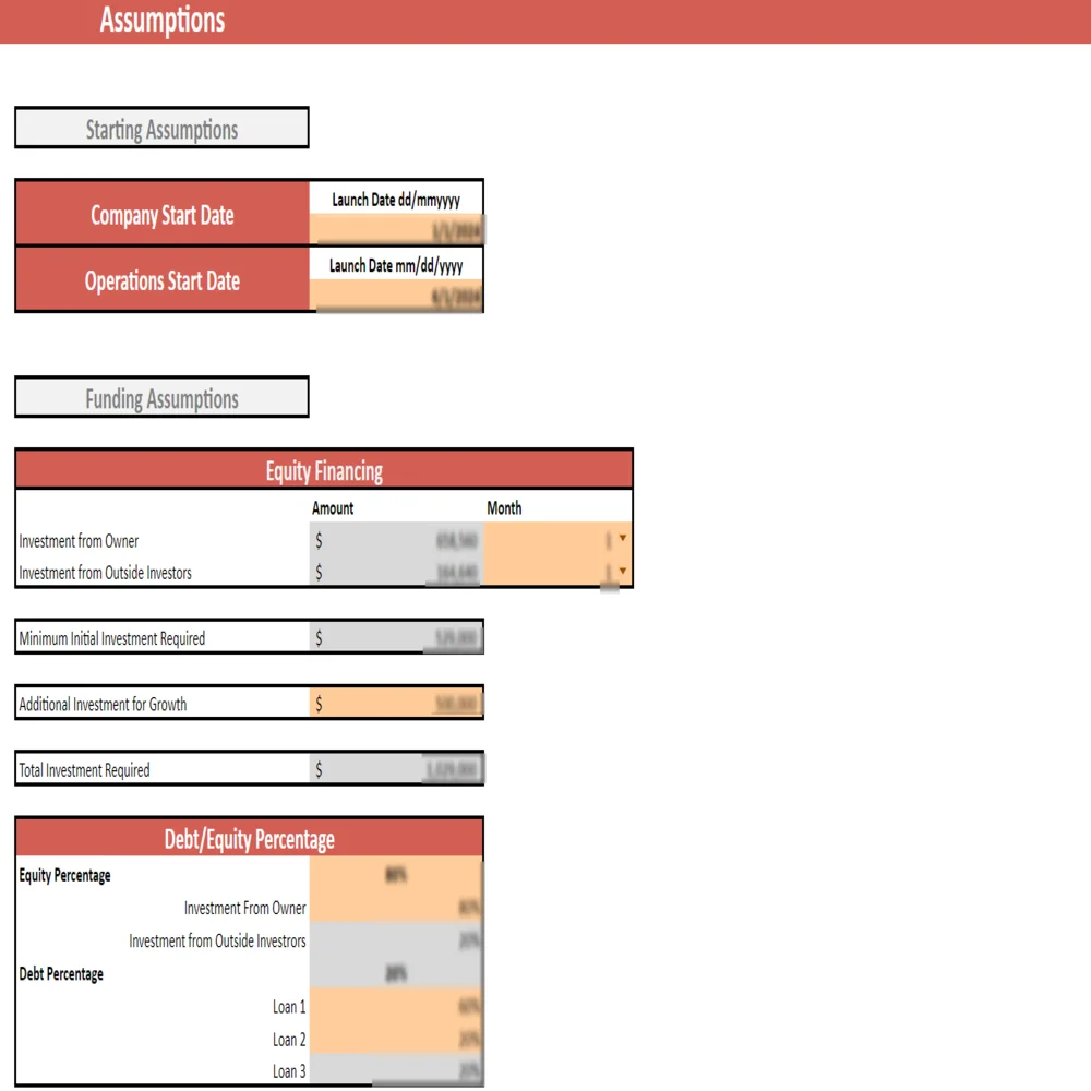Retro_Fitness_Franchise_Excel_Financial_Model_Assumptions