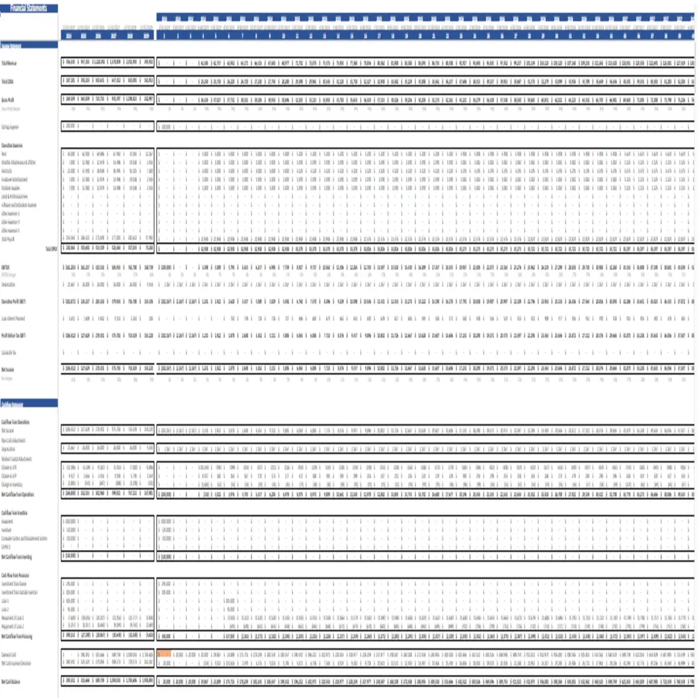Handel's Ice Cream Franchise Financial Model - Financial Statements