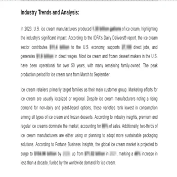 Handel's Ice Cream Franchise Market Research - Industry Trends