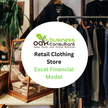 Retail Clothing Store Excel Financial Model - Product Image