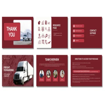 Freight Forwarding Pitch Deck Template - Contact Us - FI