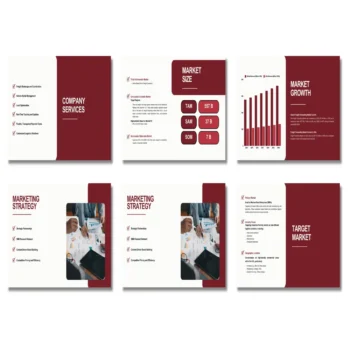 Freight Forwarding Pitch Deck Template - Market Growth - FI