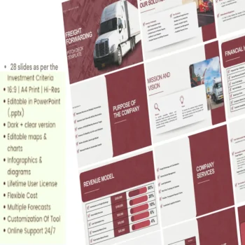 Freight Forwarding Pitch Deck Template - Mission -FI