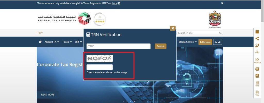 trn captcha step